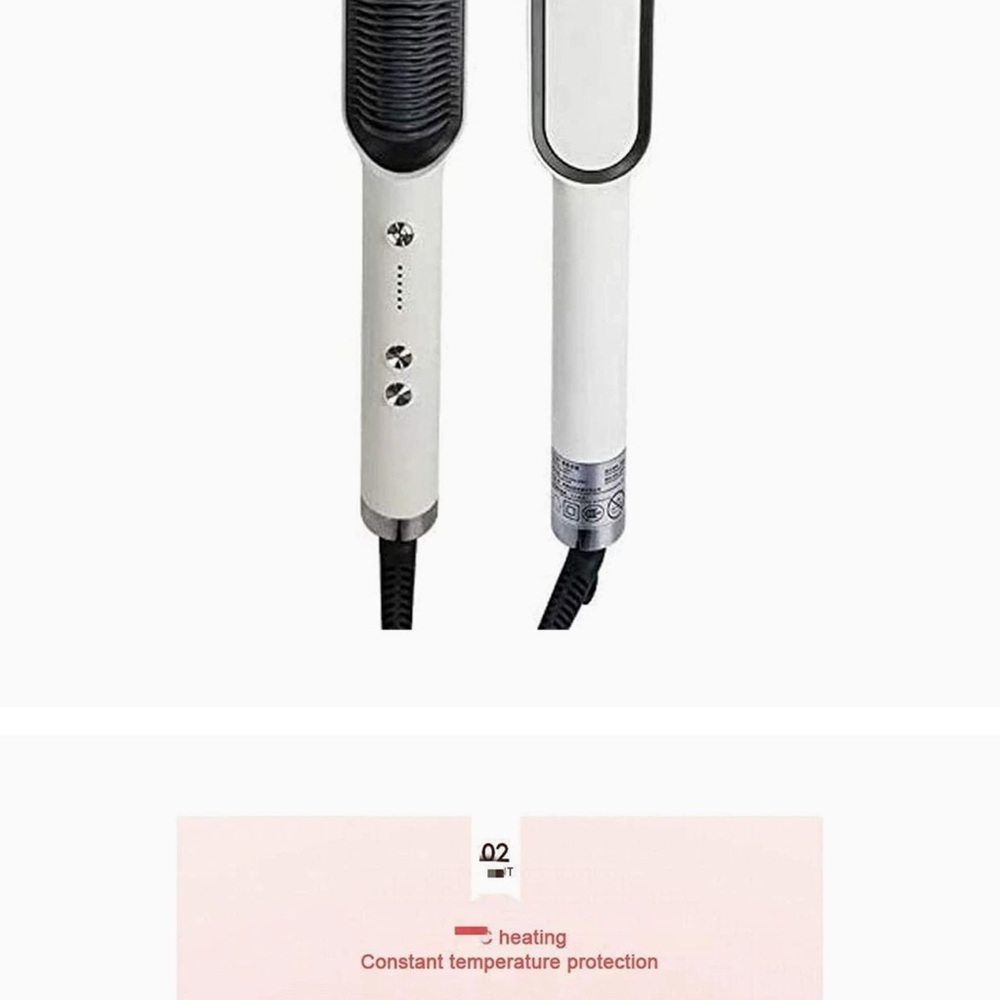 White Hair Straightening Brush - Picture 3 of 5
